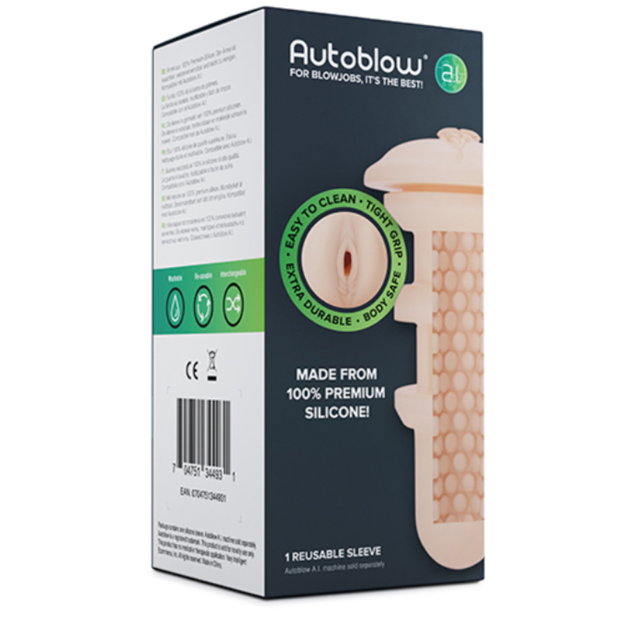 Autoblow - A.I. Machine Siliconen Sleeve Vagina Licht Mannen Speeltjes